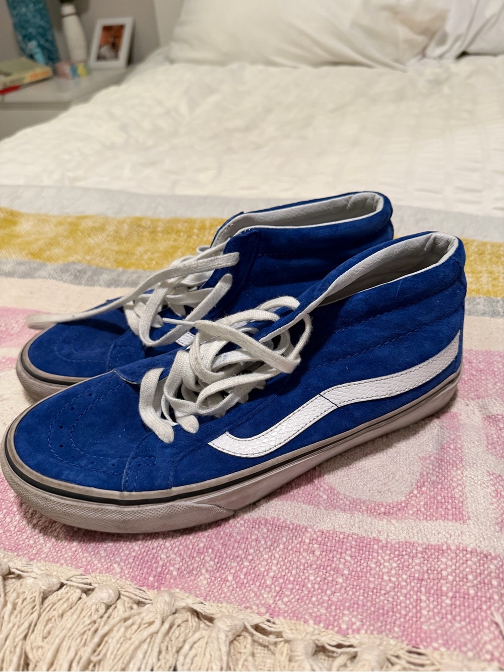 Women’s Vans Blue High-Top Sneakers 8.5
